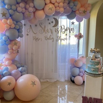 Sweetest Touch Candy Buffet - Balloon garland and custom backdrop - Party & Event Planning Near Me Sweetest Touch Candy Buffet - Balloon garland and custom backdrop - Party & Event Planning Near Me