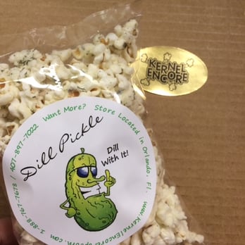 Kernel Encore Gourmet Popcorn - Dill pickle (one of my favorites so far!) - Popcorn Shops Near Me - Orlando, Florida