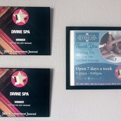 Divine Spa - Marin IJ reader's choice AWARDS  Beat day spa & Best Massage WINNER 2026