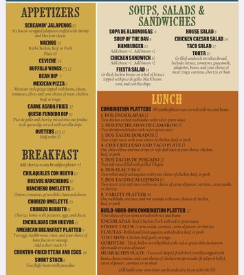 Menu photo 8 El Comedor Cardenas Williams, AZ