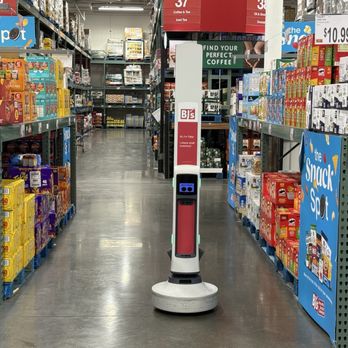 BJ's Wholesale Club - Tally! This little AI robot takes inventory all by itself. - Wholesale Stores Near Me - Clermont, Florida BJ's Wholesale Club - Tally! This little AI robot takes inventory all by itself. - Wholesale Stores Near Me - Clermont, Florida