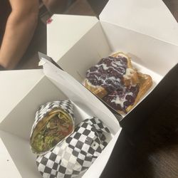 HoneySuckle Cafe - Delicious burrito and French toast.