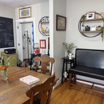 Half Past Moon Coffee Buzz - Inside with more seating upstairs - Coffee & Tea Near Me - Marshall, Virginia Half Past Moon Coffee Buzz - Inside with more seating upstairs - Coffee & Tea Near Me - Marshall, Virginia