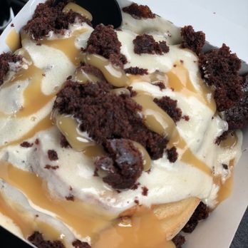 Cinnaholic - Build your own: maple icing, caramel drizzle, brownie bites - Bakeries Near Me - Belmont, North Carolina Cinnaholic - Build your own: maple icing, caramel drizzle, brownie bites - Bakeries Near Me - Belmont, North Carolina