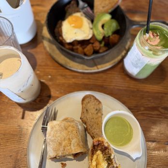 Lazy Dough - Breakfast Burrito and Steak & Egg Skillet best breakfast burrito I've ever had steak was so juicy and delicious - Breakfast & Brunch Near Me - Long Beach, California