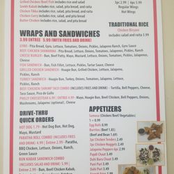 Grub N Go - Menu
