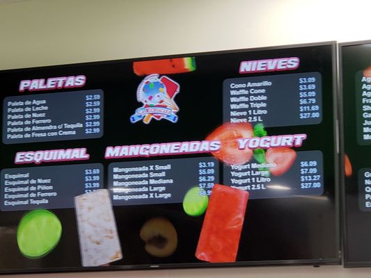 Menu photo 1 La Michoacana Premium Fresno, CA
