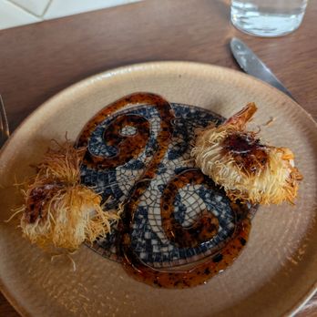 Taksim - Crunchy Shrimp kadaif wrapped, urfa sweet chili - Mediterranean Near Me - San Francisco, California