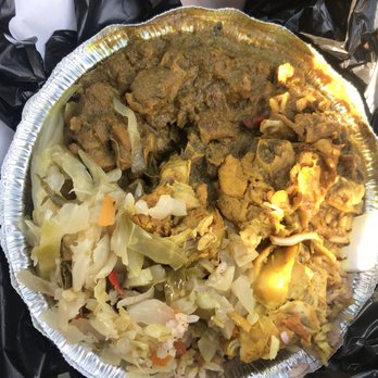 Rootsman Kitchen - a plate of food in a foil container - Caribbean Near Me - Bridgeport, Connecticut