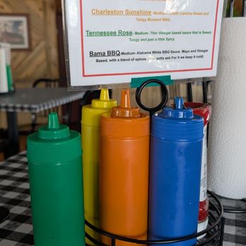 The Smokehouse BBQ - Variety of BBQ sauces - Barbeque Near Me - Winter Park, Colorado