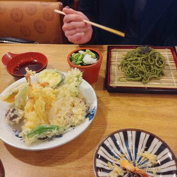 Teppay  - green tea soba with tempura appetizer - Sushi Bars Near Me - Houston, Texas