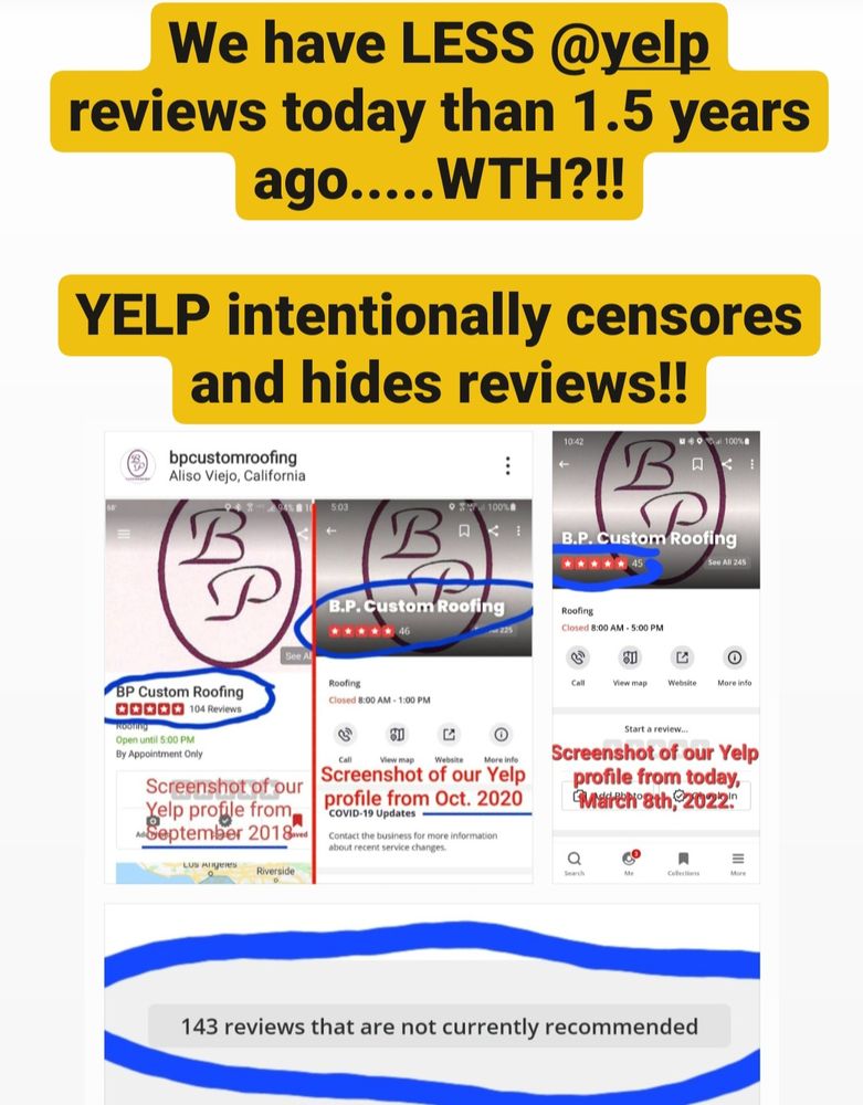 Slide of B.P. Custom Roofing