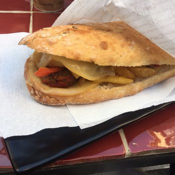 Pane & Vino - Palatino sándwich- has meatballs, French fries, cheese, peppers. Fantastic bread!!!! - Sandwiches Near Me - Rome, RM Pane & Vino - Palatino sándwich- has meatballs, French fries, cheese, peppers. Fantastic bread!!!! - Sandwiches Near Me - Rome, RM