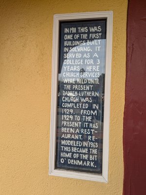 Menu photo 6 The Bit O'Denmark Solvang, CA
