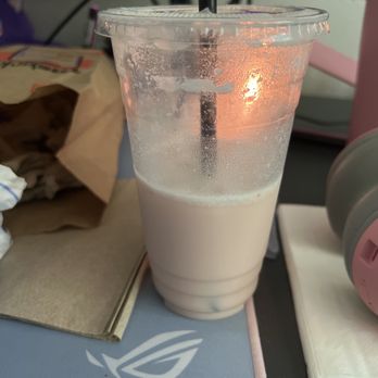 Nest Tea House - Rose Green Milk Tea - Bubble Tea Near Me - Arcadia, California