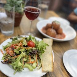 House Salad & Pomegranate Mimosa