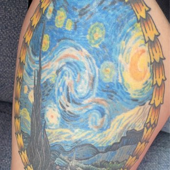 Living Canvas Tattoos - Van Gogh by Boston - Tattoo Near Me - Tempe, Arizona Living Canvas Tattoos - Van Gogh by Boston - Tattoo Near Me - Tempe, Arizona