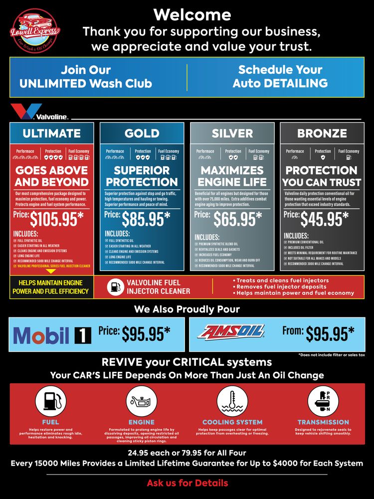 LOWELL EXPRESS CAR WASH & OIL CHANGE Updated July 2024 11729 Fulton
