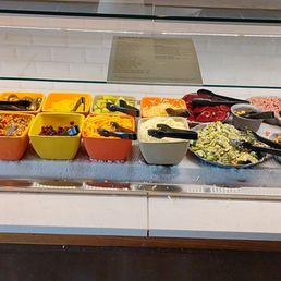 My meal and the great salad bar that is endless for only $12.99 if you get it alone and $5.99 if you add it to your menu My meal and the great salad bar that is endless for only $12.99 if you get it alone and $5.99 if you add it to your menu