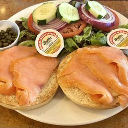 Collegeville Diner - Bagel, cream cheese, nova salmon. (Bagel All The Way).