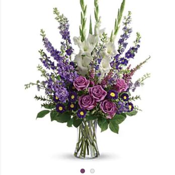 Eau Gallie Florist - Example from their website, the Gladiolus are the tall white and green flowers. - Florists Near Me - Melbourne, Florida Eau Gallie Florist - Example from their website, the Gladiolus are the tall white and green flowers. - Florists Near Me - Melbourne, Florida