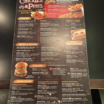 Chickie's & Pete's - Menu #2 - Sports Bars Near Me - Warrington, Pennsylvania Chickie's & Pete's - Menu #2 - Sports Bars Near Me - Warrington, Pennsylvania