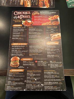 Menu photo 1 Chickie's & Pete's Warrington, PA Menu photo 1 Chickie's & Pete's Warrington, PA