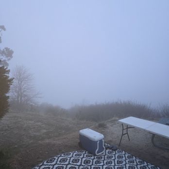 SkyPark at Santa's Village - Fog was so dense at times. Spooky!!! Lol it was super fun. - Amusement Parks Near Me - Skyforest, California