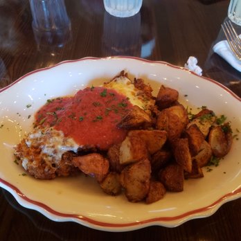 Maialina - Chicken parmigiana with a side of potatoes - Italian Near Me - Indianapolis, Indiana