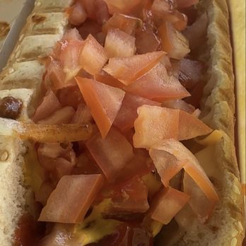 Lucky's Dog House - Street dog (minus the onion and jalapeño) - Hot Dogs Near Me - Thousand Oaks, California Lucky's Dog House - Street dog (minus the onion and jalapeño) - Hot Dogs Near Me - Thousand Oaks, California
