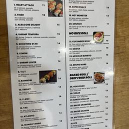 Updated Menu Updated Menu