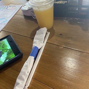 Sizzle & Brew - Kids pineapple juice - Breakfast & Brunch Near Me - Tomball, Texas