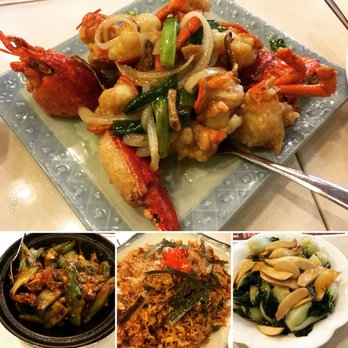 Keung's Restaurant - Lobster, Garoupa with Bittermelon, Eel Fried Rice, Bok Choy & King Mushrooms - Chinese Near Me - Markham, Ontario
