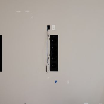Premier AV Integration - JBL Synthesis SCL-6 in-wall speakers will be covered by an acoustically transparent Stewart projection screen. - Home Theatre Installation Near Me Premier AV Integration - JBL Synthesis SCL-6 in-wall speakers will be covered by an acoustically transparent Stewart projection screen. - Home Theatre Installation Near Me