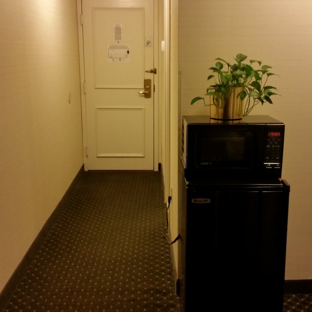 Independence Park Hotel - Fridge, microwave, and hallway in king size room! - Hotels Near Me - Philadelphia, Pennsylvania Independence Park Hotel - Fridge, microwave, and hallway in king size room! - Hotels Near Me - Philadelphia, Pennsylvania