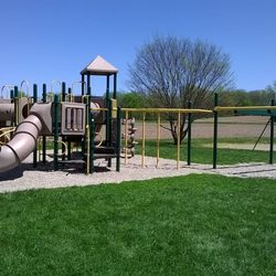 Morristown Community Park - small playground along the gravel drive