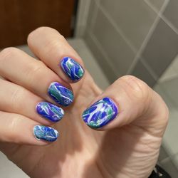 Avalon Hair and Nail Salon - Marble design