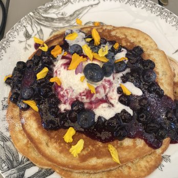 Sugar and Scribe - Blueberry lemon curd pancakes - Bakeries Near Me - La Jolla, California Sugar and Scribe - Blueberry lemon curd pancakes - Bakeries Near Me - La Jolla, California