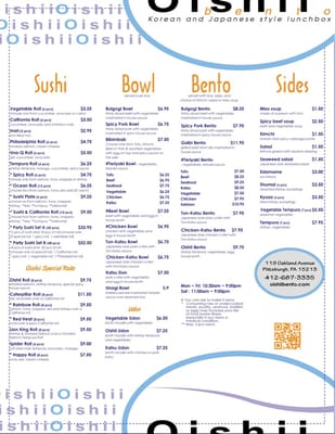 Menu photo 8 Oishii Bento Pittsburgh, PA Menu photo 8 Oishii Bento Pittsburgh, PA