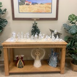 Grace Presbyterian Church - Nativity table nicely set up.