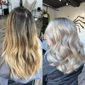 Trapqueen Salon - Before (left) and after (right) - Hair Salons Near Me - San Diego, California Trapqueen Salon - Before (left) and after (right) - Hair Salons Near Me - San Diego, California