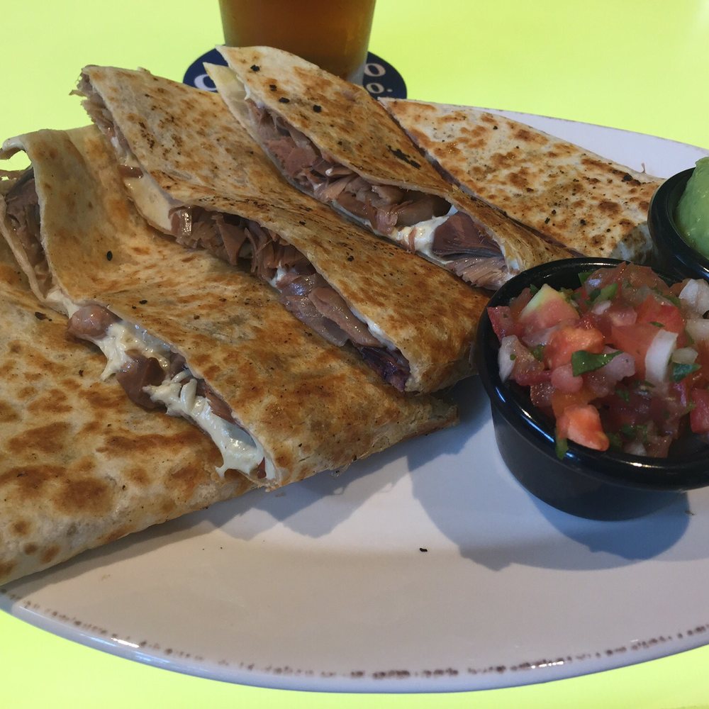 The Hangar Bar - Jackfruit quesadilla with vegan cheese ($6 during happy hour). - New American Near Me - Tustin, California The Hangar Bar - Jackfruit quesadilla with vegan cheese ($6 during happy hour). - New American Near Me - Tustin, California