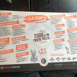 Cerveceria Chapultepec - Todos $21 pesos!