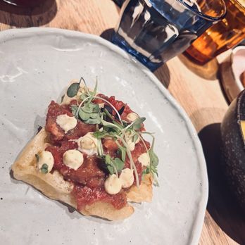 80 Grados - A whatever steak tartar of what it sounded like an interesting approach due to the waffle yuca toast, which is really not that toasted. - Tapas Bars Near Me - Madrid, M