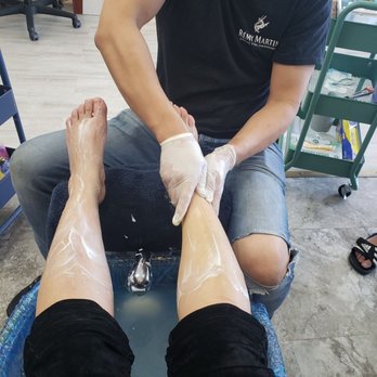 Number 1 Nails & Spa - Zzzzz in action  massage time very nice thanks Ze - Nail Salons Near Me - Anaheim, California