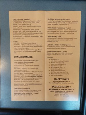 Menu photo 2 Alta Baja Market Santa Ana, CA