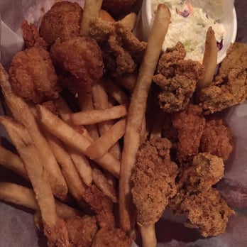 Shrimp Basket - Fried shrimp and oysters. Honestly this was a small basket for $12.99 :/ - Seafood Near Me - Destin, Florida Shrimp Basket - Fried shrimp and oysters. Honestly this was a small basket for $12.99 :/ - Seafood Near Me - Destin, Florida