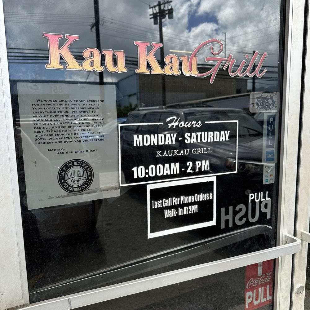 Kau Kau Grill - Barbeque Near Me - Honolulu, Hawaii