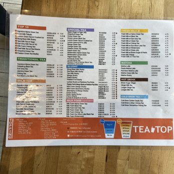 Tea Top - Menu - Bubble Tea Near Me - Atlanta, Georgia Tea Top - Menu - Bubble Tea Near Me - Atlanta, Georgia