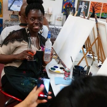 Painting with a Twist - Birthday girl! - Art Classes Near Me - Katy, Texas